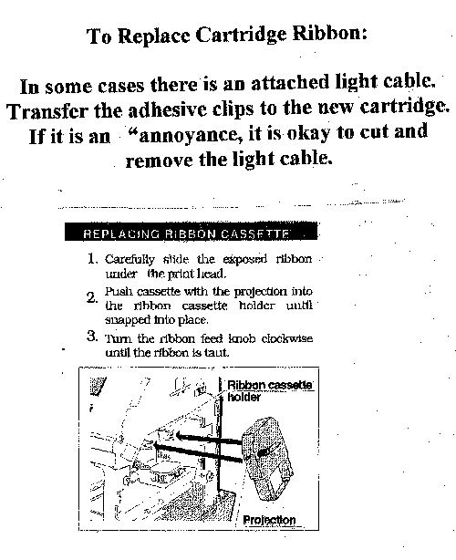 Article How to replace a Lathem time clock ribbon
